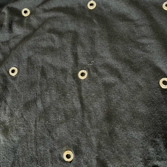 Nation LTD Rhinestone Grommet Raglan Sweatshirt - Picture 5 of 7